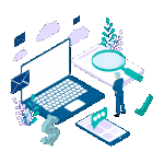 Seo isometric composition with human characters